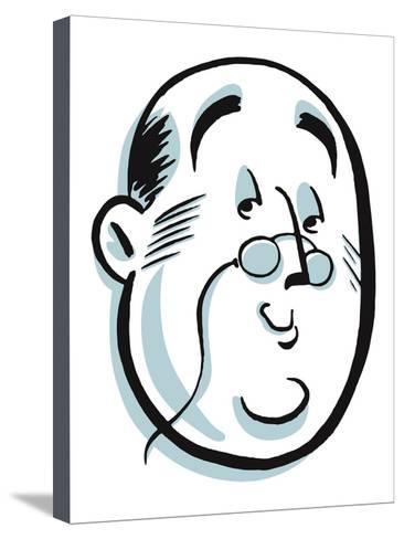 366x488 Large Man Looking Down His Glasses Art Print