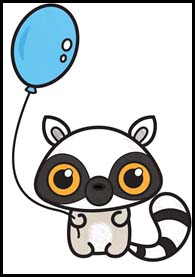 195x277 How To Draw Cartoon Lemurs Realistic Lemurs Drawing Tutorials