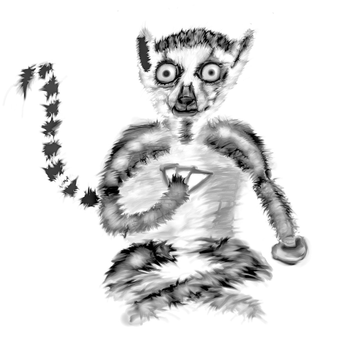1200x1200 Ring Tailed Lemur Playing Cards Koala Chess Art