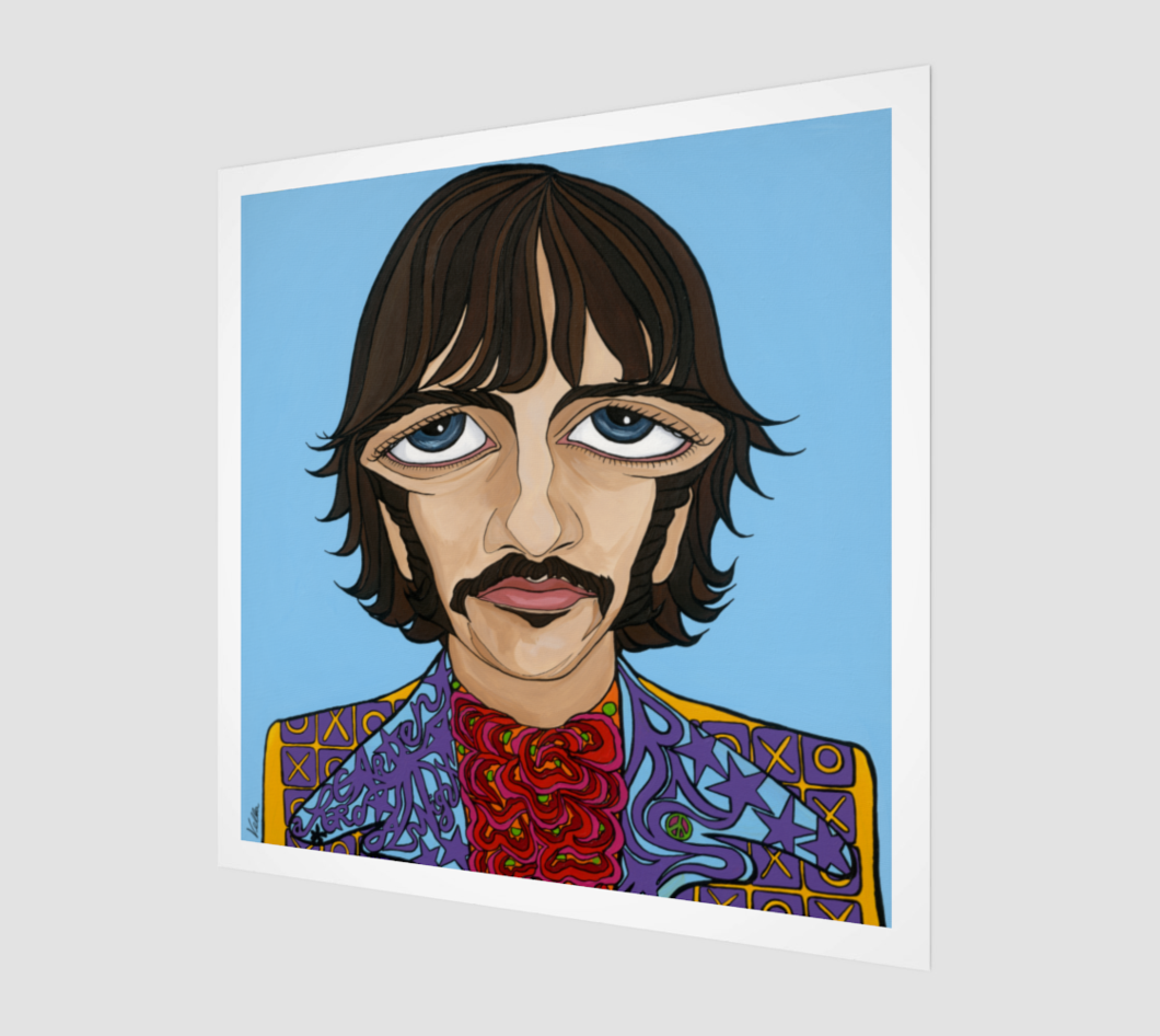 1060x946 ringo starr, the beatles, limited edition print michelle vella