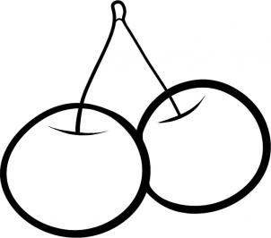 302x266 How To Draw How To Draw Cherries For Kids