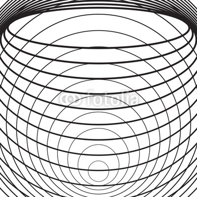 400x400 Black And White Concentric Line Circle Background Or Ripple Effect