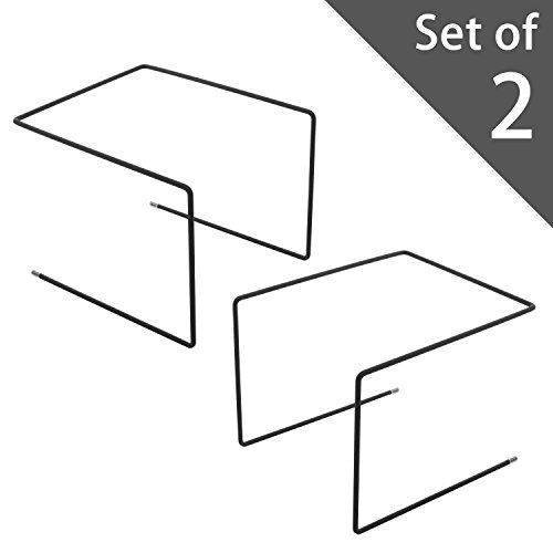 500x500 set of metal pizza pan riser stands, tabletop food platter tray