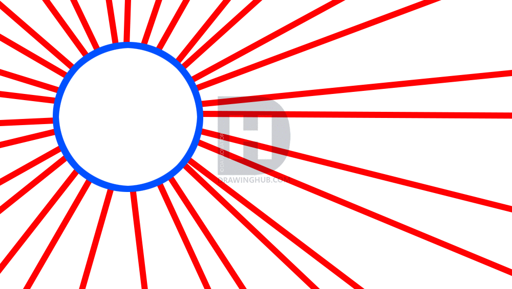 1000x566 How To Draw The Japanese Flag, Step