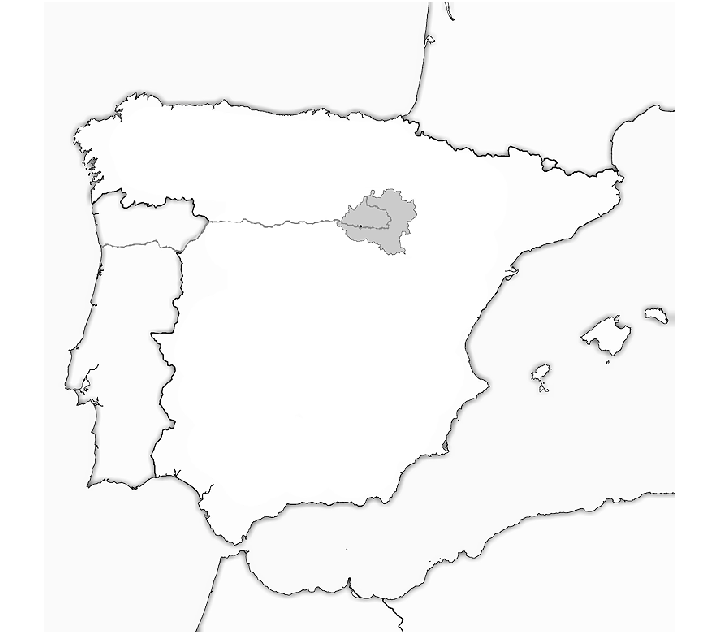 720x633 Map Of Spain Showing The Location Of The San Miguel Hermitage