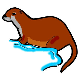 300x291 Otter Line Drawing Transparent Png Clipart Free Download