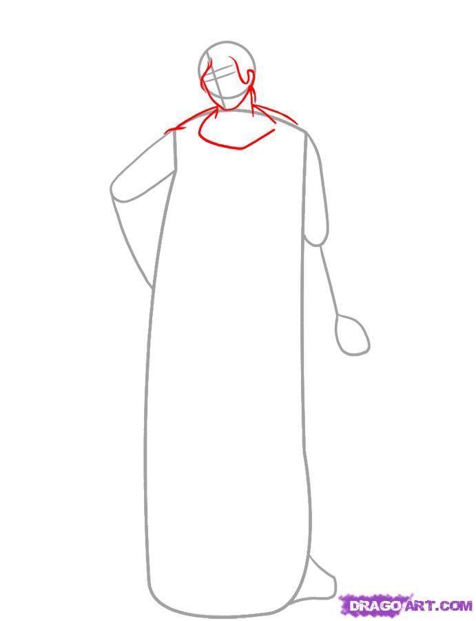 691x900 how to draw the goddess athena with a pencil step