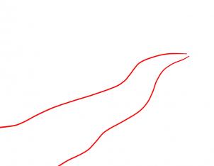 302x234 How To Draw A River, Step