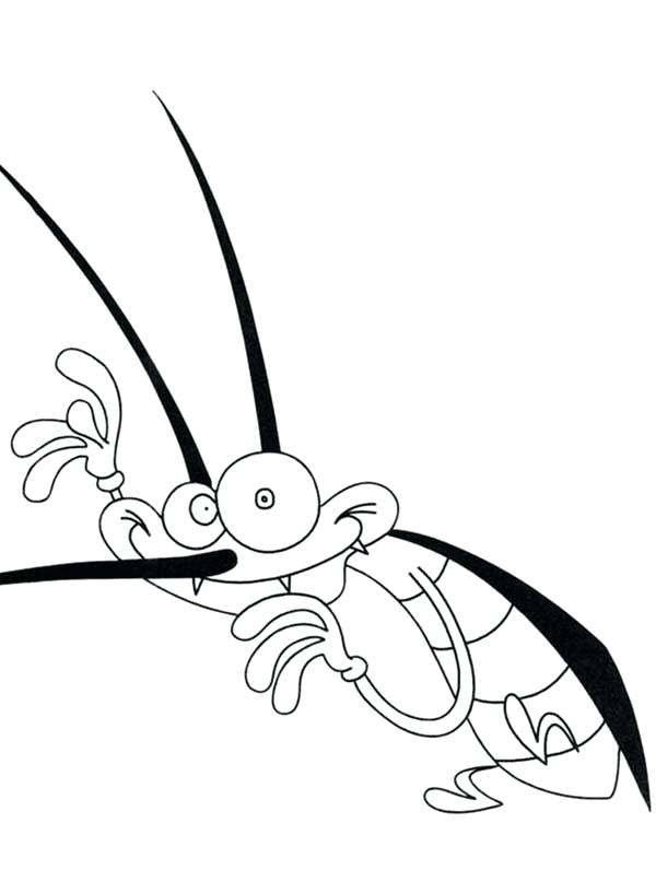600x807 cockroach coloring pages oggy cockroaches coloring pages