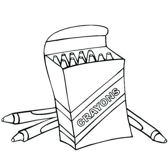 550x494 Unique Coloring Pages Crayons Cheerful Crayon Box Coloring