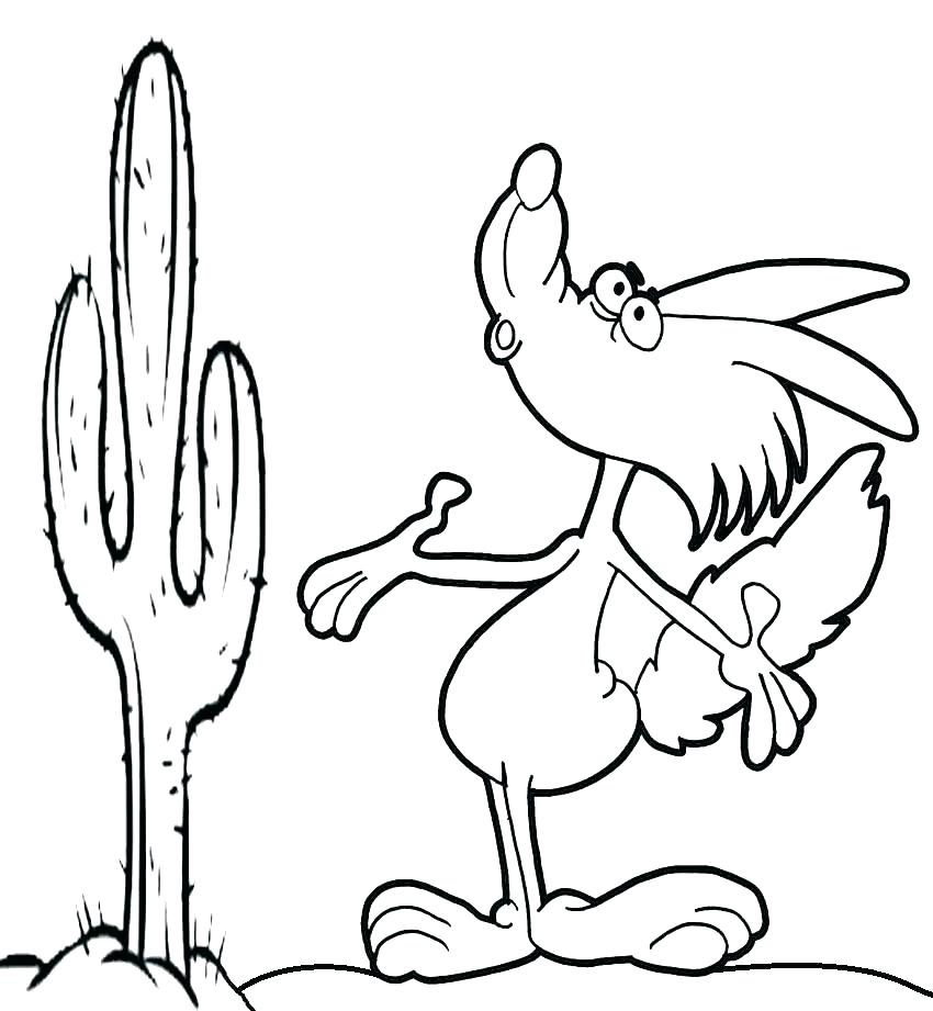 850x921 Road Runner Coloring