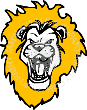 285x361 Lion Head Roaring Big