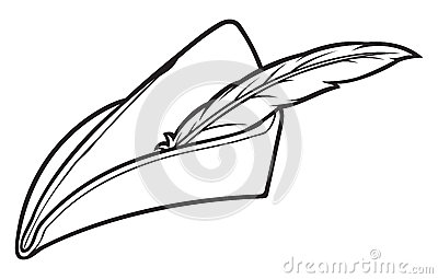 400x255 Robin Hood Hat Clipart
