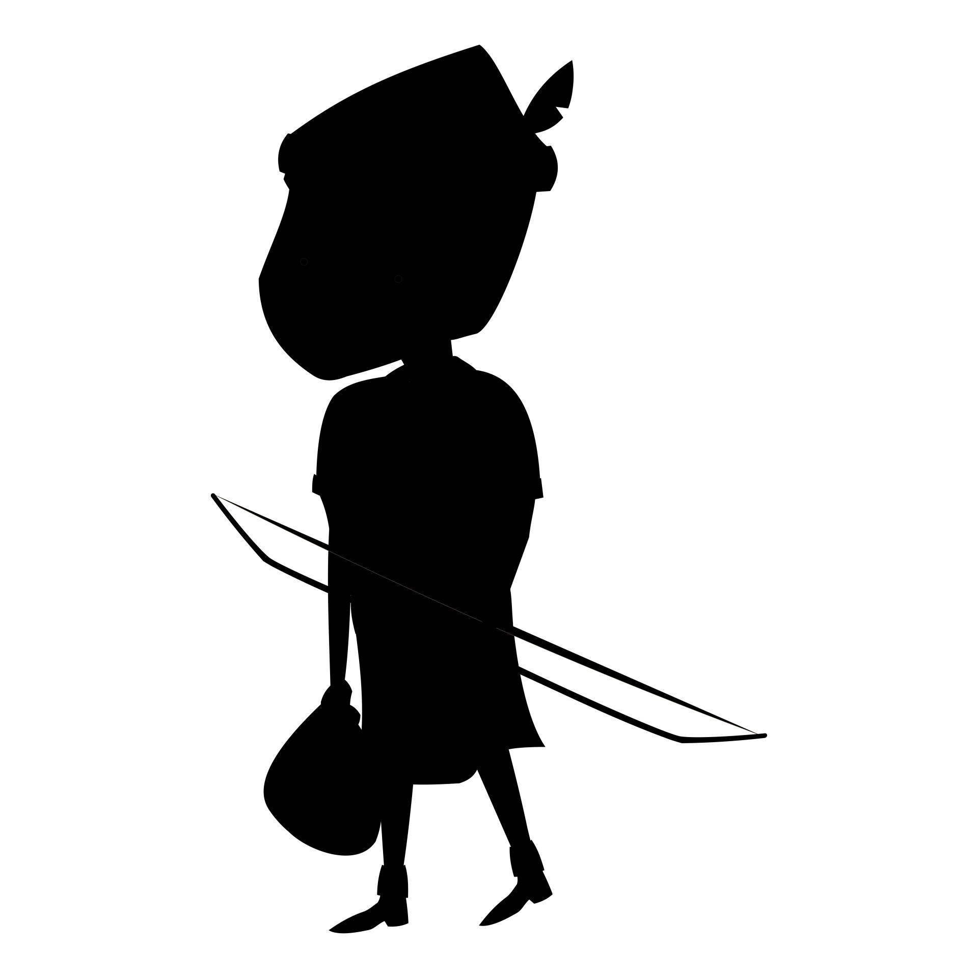 1920x1920 Silhouette, Robinampnbsphood, Archer, Arrow, Art