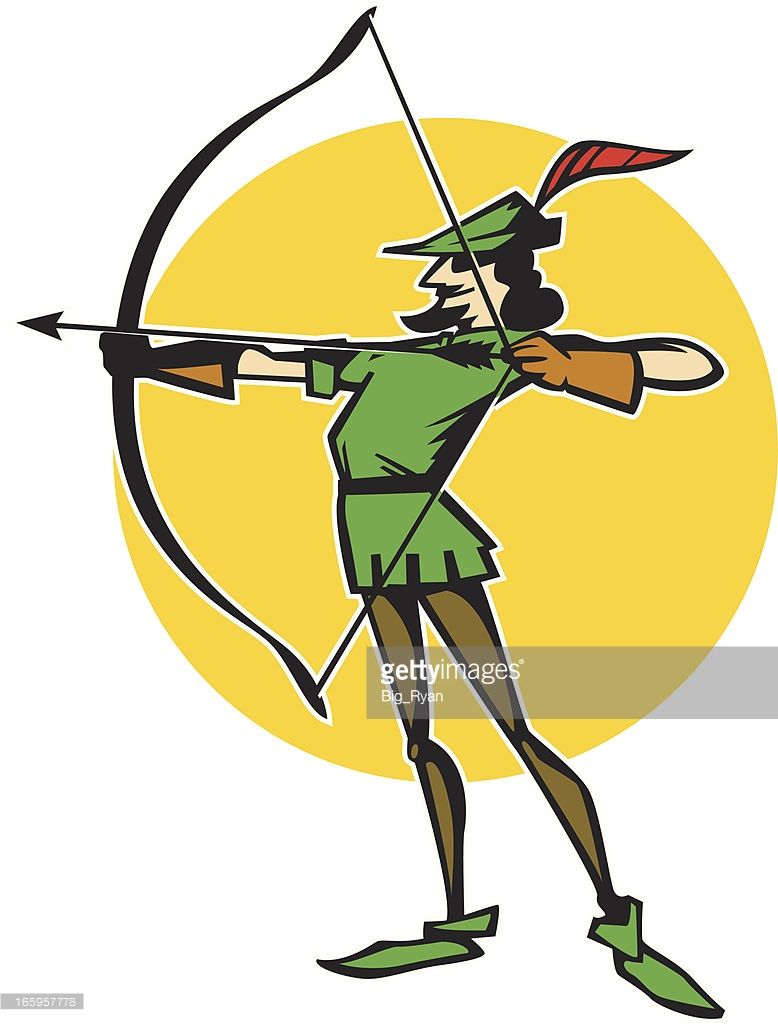778x1024 Illustration Of Robin Hood Drawing His Bow Robin Hood