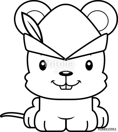 448x500 Cartoon Smiling Robin Hood Mouse Stock Image And Royalty Free
