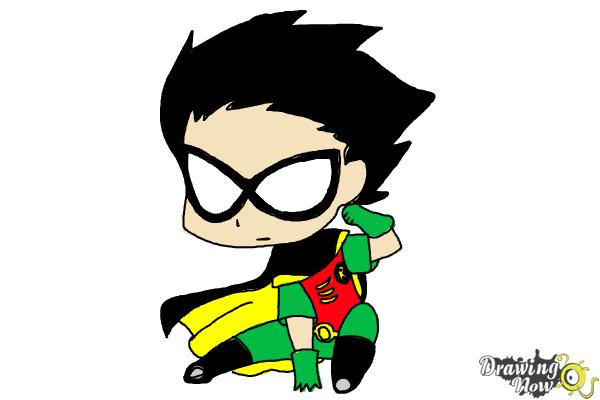 600x400 How To Draw Chibi Robin Teen Titans