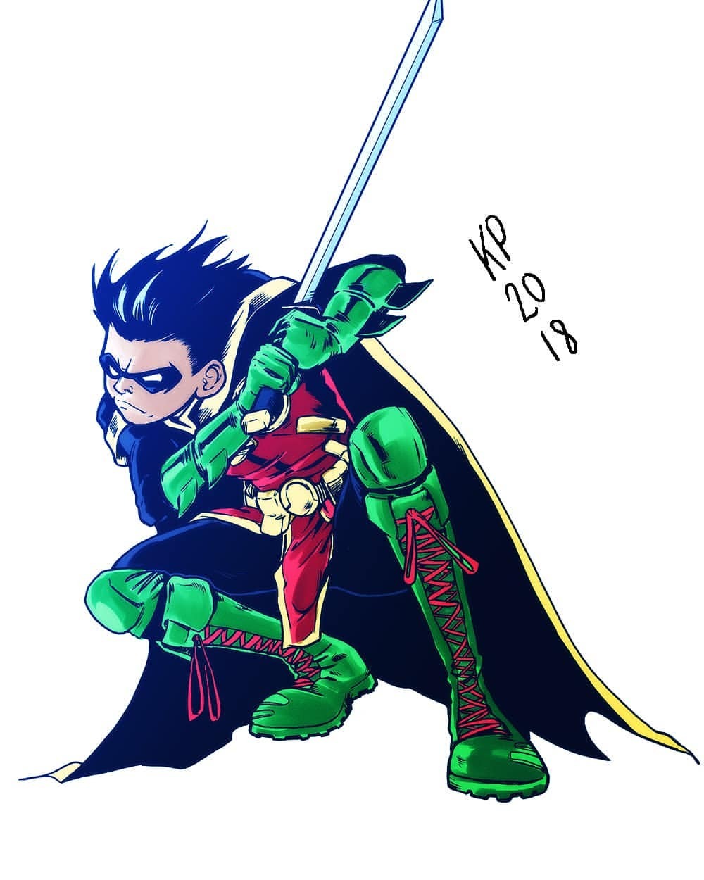 1000x1250 Kerff Petit Damien Wayne Is My Favorite Robin Eh