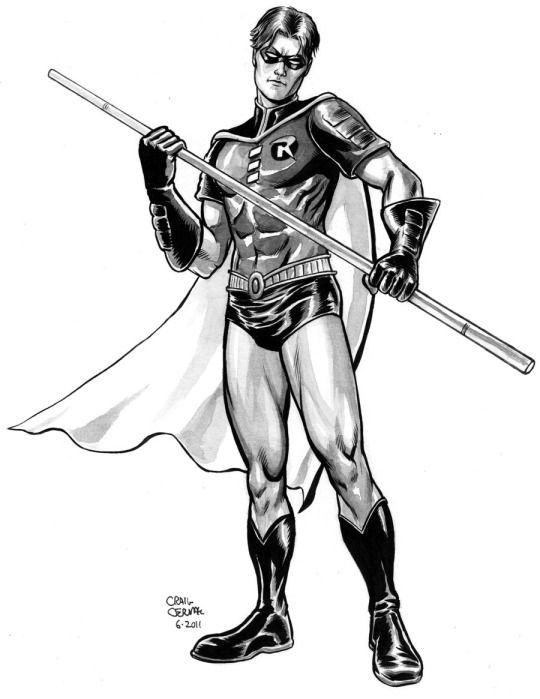 540x699 Robin Lineart Tim Drake For Free Download
