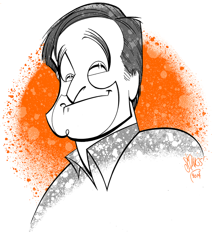 864x948 robin williams squigs theatrical illustration