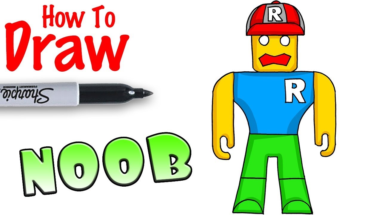 1280x720 How To Draw The Noob In Roblox