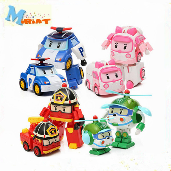 600x600 New Design Robocar Poli Deformation Car Toys For Kids