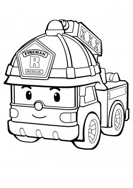 260x368 robocar poli roy coloring