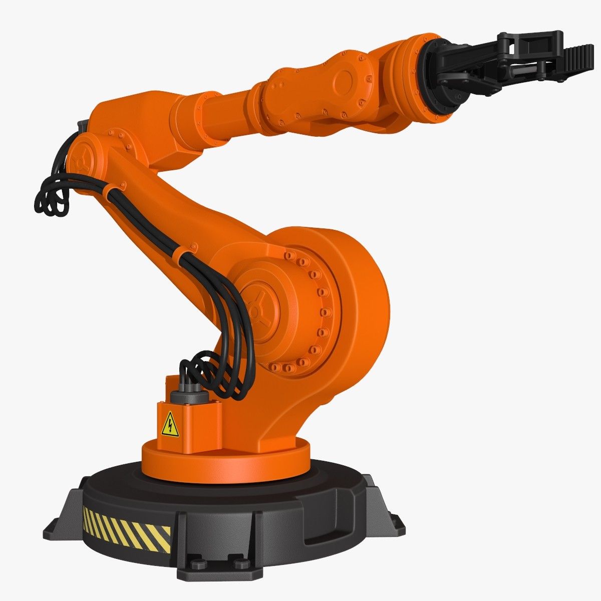 1200x1200 fbx industrial robot modeled robot factory in industrial