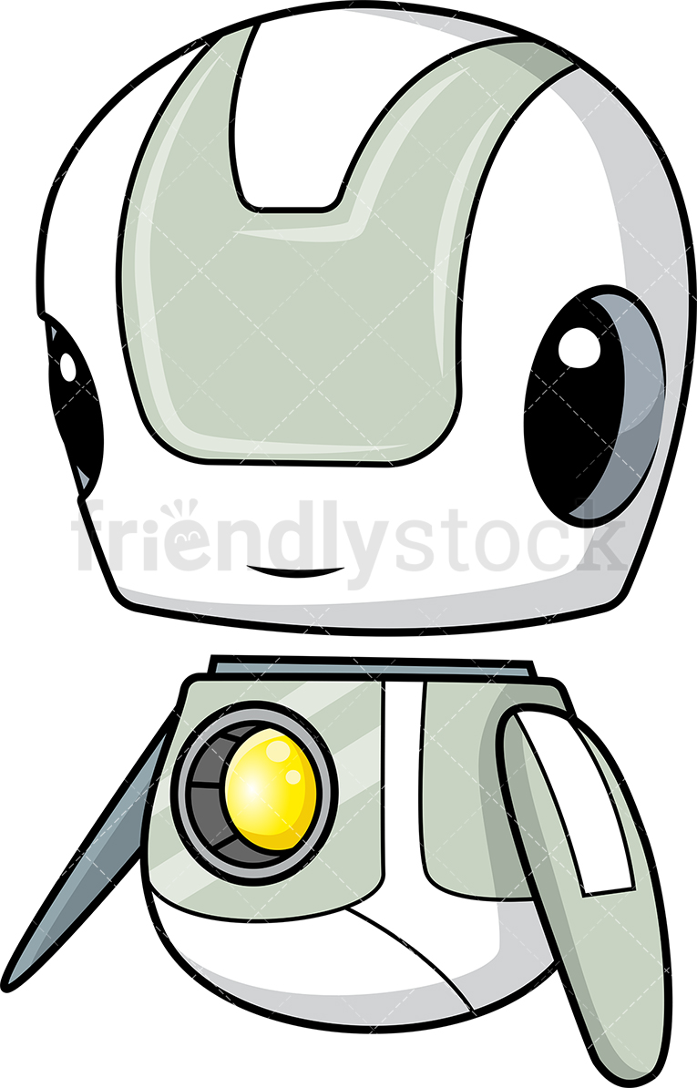765x1194 Floating Robot Cartoon Clipart Vector