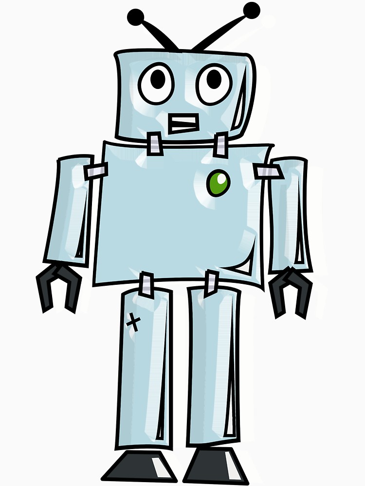 750x1000 Robot, Cartoon, Tin Man, Robotics, Toon, Line Drawing, Long