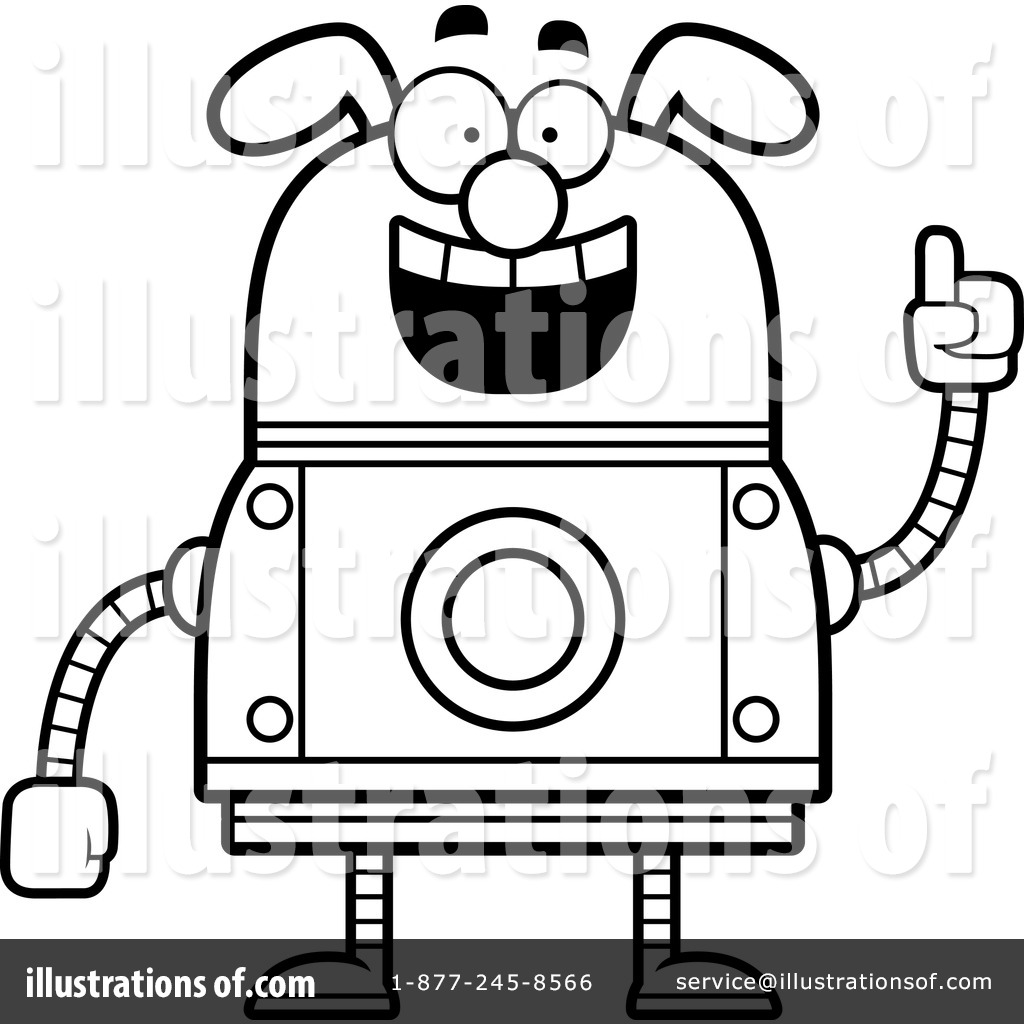 1024x1024 Dog Robot Clipart