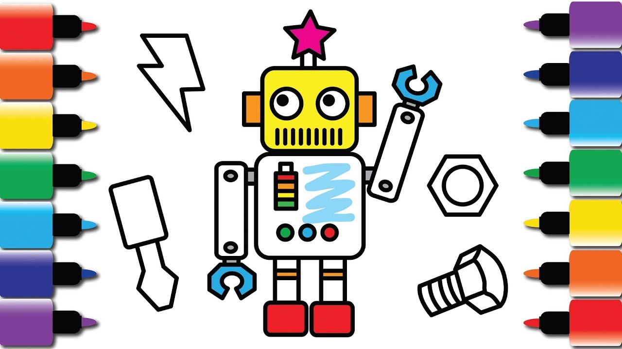 1280x720 How To Draw Robot Toy