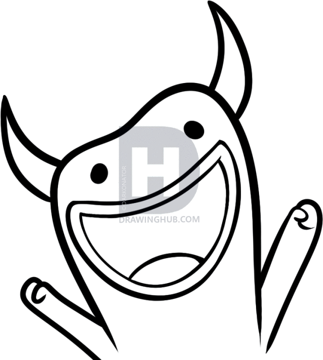 646x720 How To Draw Monster, Robot And Monster, Step