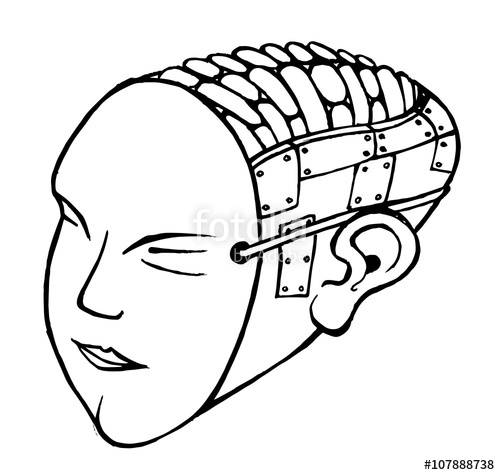 500x475 Robot Face Of Business Stock Image And Royalty Free Vector