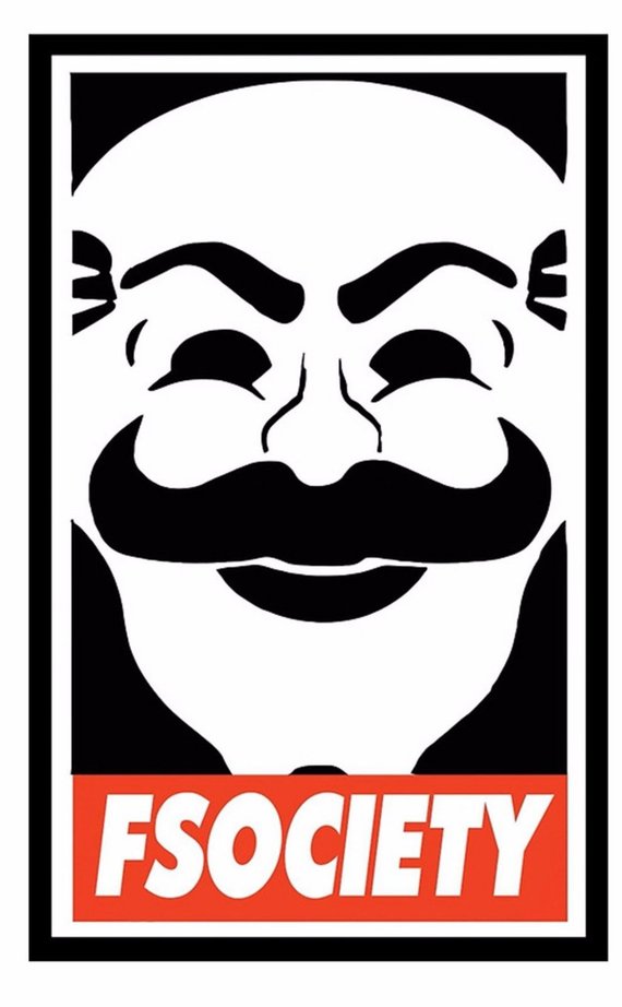 570x922 Stickers Mr Robot Logo Fsociety Mask Decal Logo Vinyl Sticker
