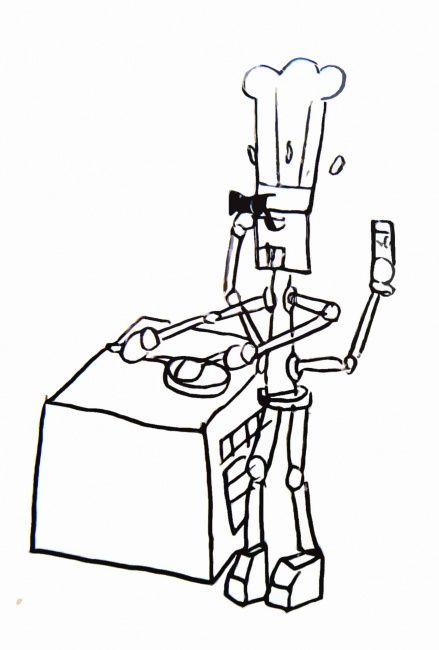 439x650 Robot Cuisinier Drawing