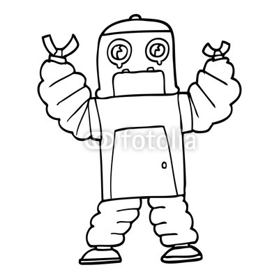 400x400 Line Drawing Cartoon Robot Buy Photos Ap Images Detailview