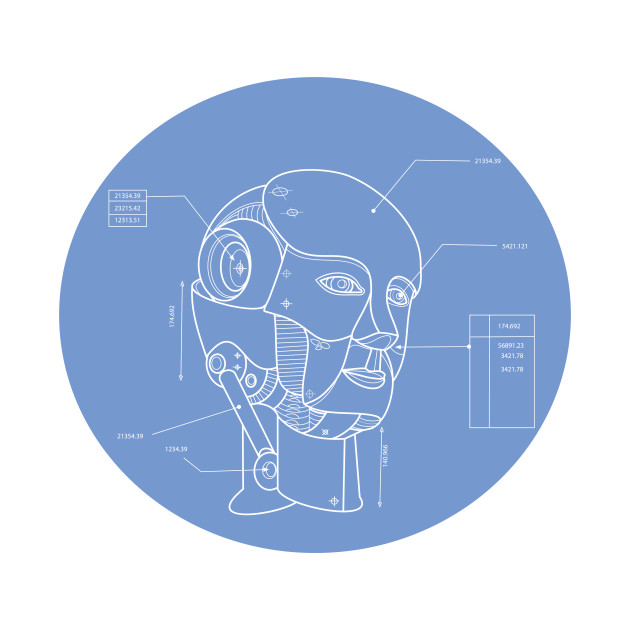 630x630 Robot Head Technical Drawing