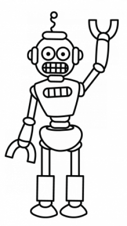 250x444 Robot Drawing, Picture