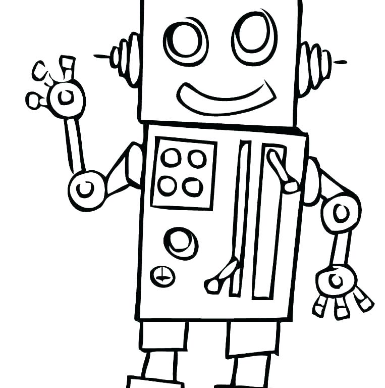 763x768 Coloring Pages Draw Robots Robot Coloring Pages Home Improvement