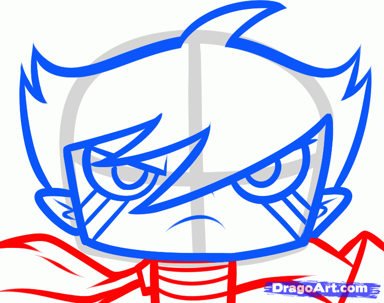 774x611 How To Draw Chiro, Super Robot Monkey Team Hyperforce Go, Step