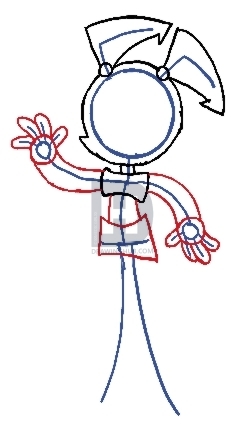 248x443 How To Draw Jenny From My Life As A Teenage Robot, Step