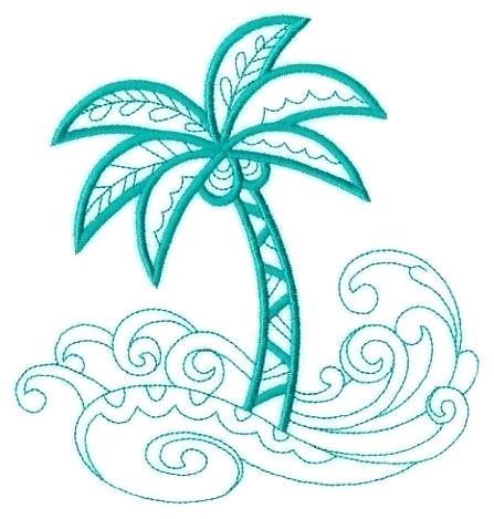 447x469 Waves Design Summer Sea Beach Hand Drawing Waves Design T Shirt