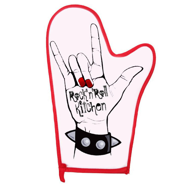 723x723 Guanto Da Cucina Rock'n'roll Kitchen Rock On Hand, Punk! Ebay