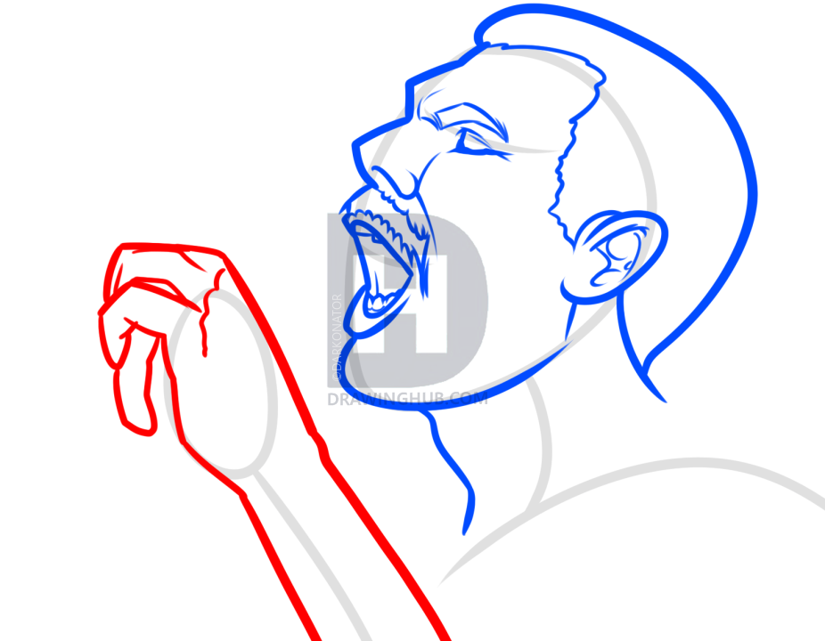 926x720 Drawing Freddie Mercury, Bohemian Rhapsody, Step