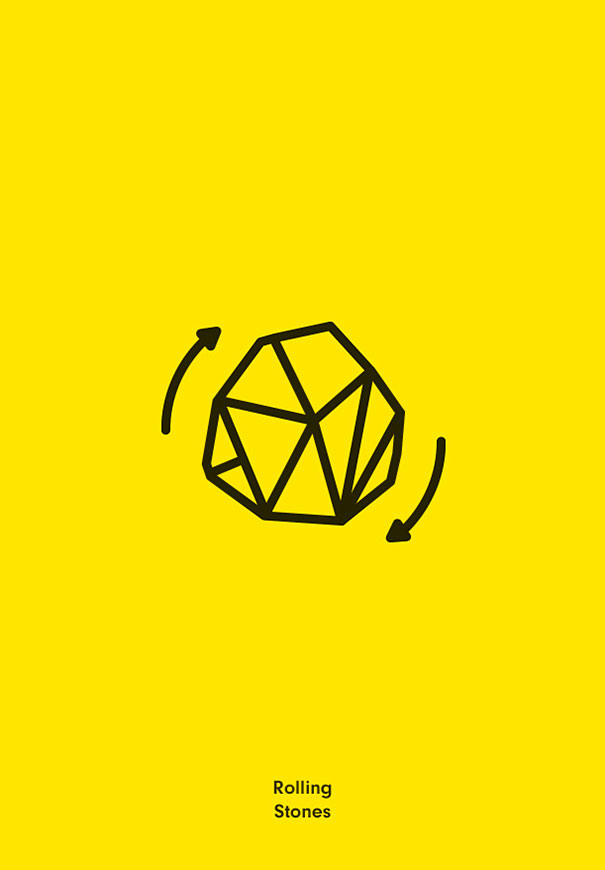 605x870 Guess The Names Of Famous Rock Bands In Their Minimalistic Literal