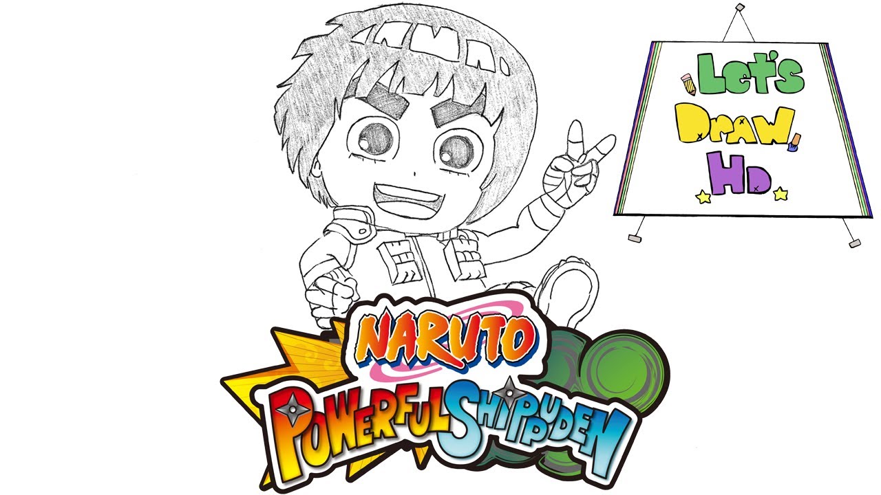 1280x720 Let's Draw Rock Lee