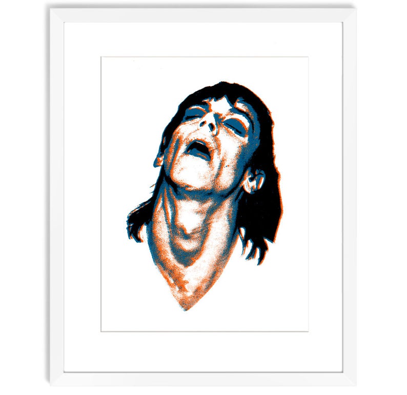794x772 iggy pop rock n roll decor portrait painting portrait print etsy