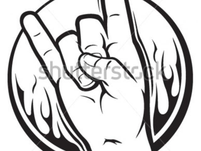 640x480 Sign Clipart Rock N Roll