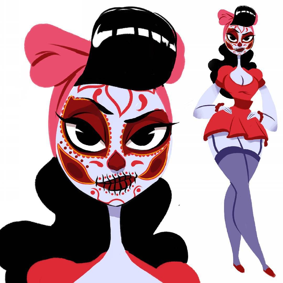 1080x1080 catrina rockabilly